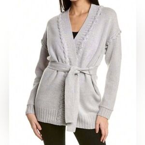 MAGASCHONI Women's Long Cardigan, Size M,100%cashmere-blend.